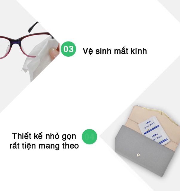 Giấy lau lens Visumall hộp 200 cái