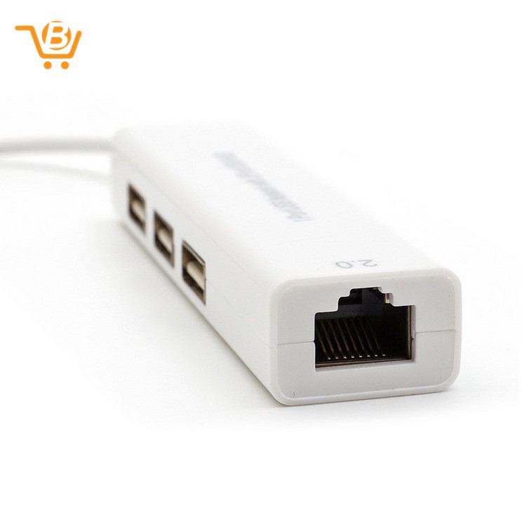 Cáp Chuyển Đổi Usb Sang Rj45 Lan + 3 Cổng Hub Cho Win 8 7 Xp