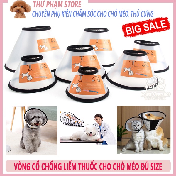 Loa Chống Liếm Thuốc cho Thú Cưng - Vòng Đeo Cổ Chống Liếm Cho Chó Mèo - Phụ Kiện Thú Cưng Cao Cấp House&PetShop