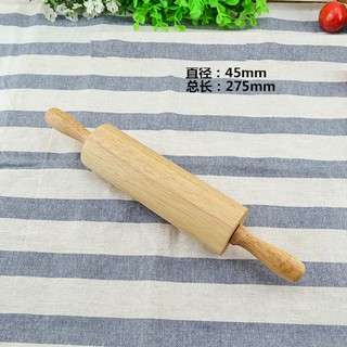 Cây cán bột gỗ (đường kính 4.5cm, mặt cán 15cm, dài 27.5cm)