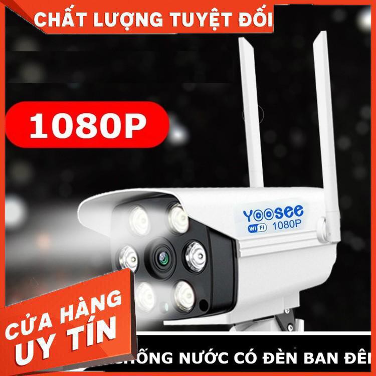 [Bán Giá Gốc] Camera ngoài trời, chống nước Yoosee Full HD 1080P 4 Led trợ sáng đàm thoại 2 chiều