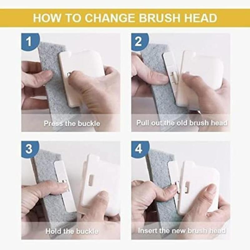 Bộ Dụng Cụ Vệ Sinh Khe Cửa Sổ 2 Trong 1 Tiện Lợi