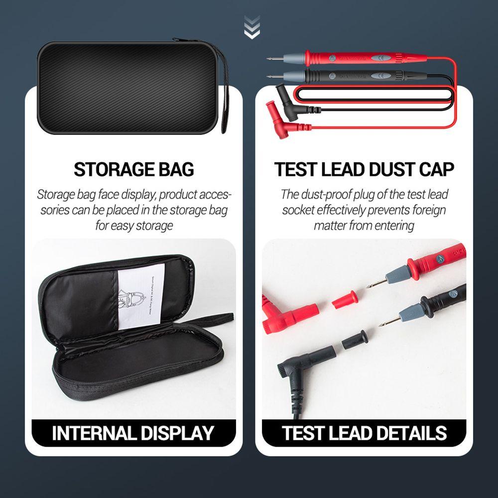 PINEVN Kẹp Đo Điện Dung Kỹ Thuật Số ANENG ST192 NCV Ohm Hz RMS AC / DC