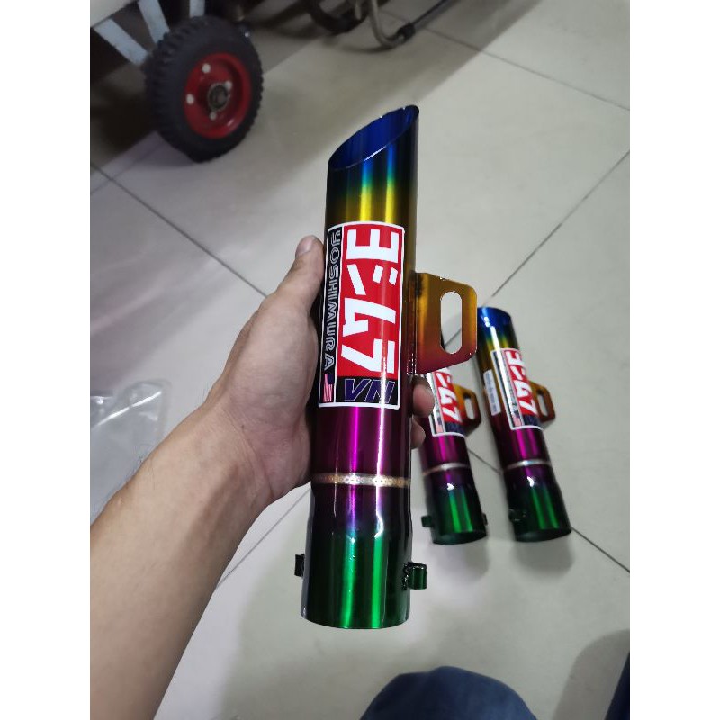 Pô xe máy toke inox không nỉ