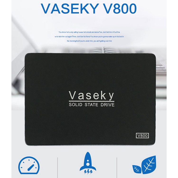 Ổ cứng SSD Vaseky V800 120GB - 256GB 512GB mới  SATA3 cho Laptop và PC BH 36 tháng- Tặng kèm cáp Sata - Cài Win free