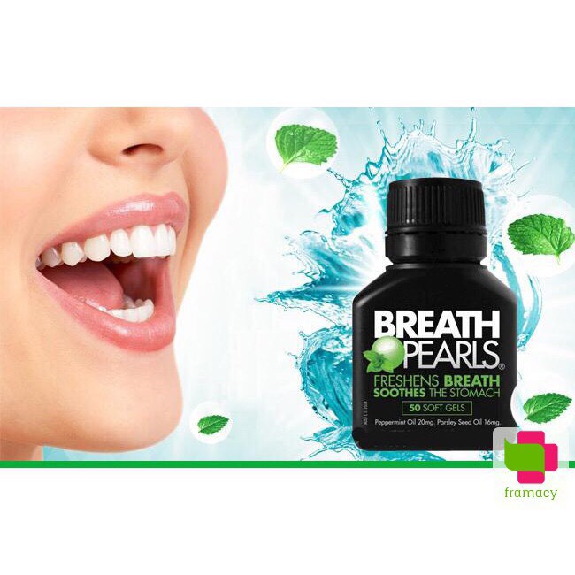 VIÊN UỐNG HỖ TRỢ THƠM MIỆNG BREATH PEARL - 50V