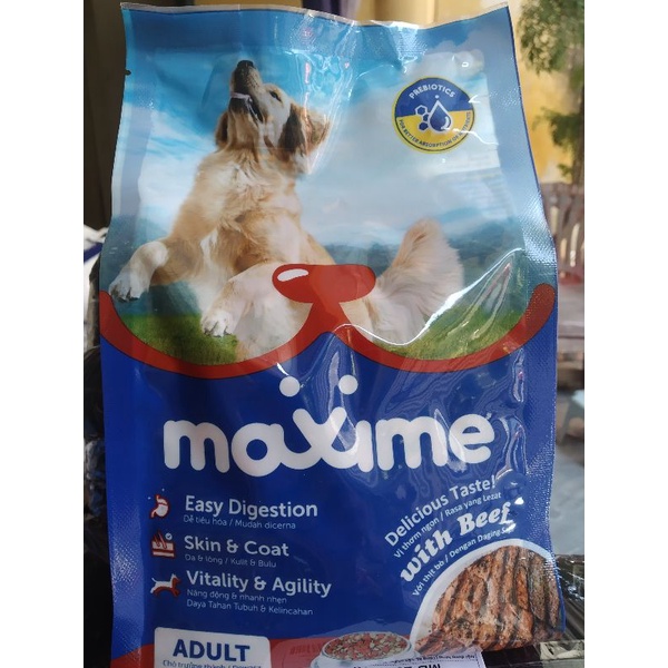 Thức ăn cho chó cảnh Maxime vị thịt bò tươi gói 400g - American Fish Food