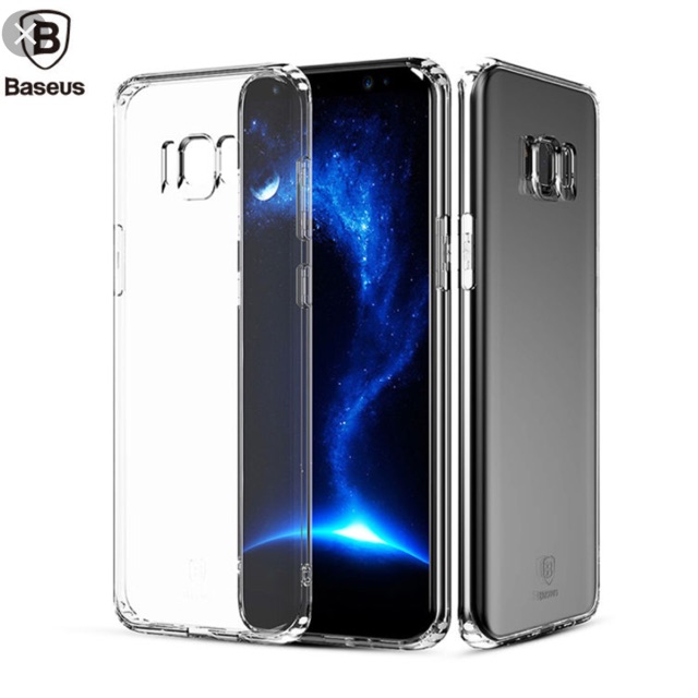 Ốp lưng Silicon chống sốc Galaxy S8 Plus hiệu Baseus trong suốt / MuaLeGiaRe