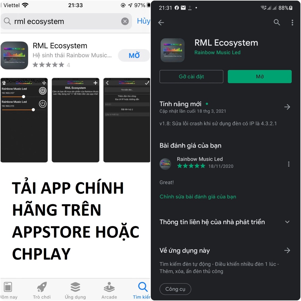 Đèn búa Thor (app IOS/Android) - 120 hiệu ứng mầu + 15 hiệu ứng nháy nhạc mic cảm biến + 50 hiệu ứng nháy nhạc PC | BigBuy360 - bigbuy360.vn