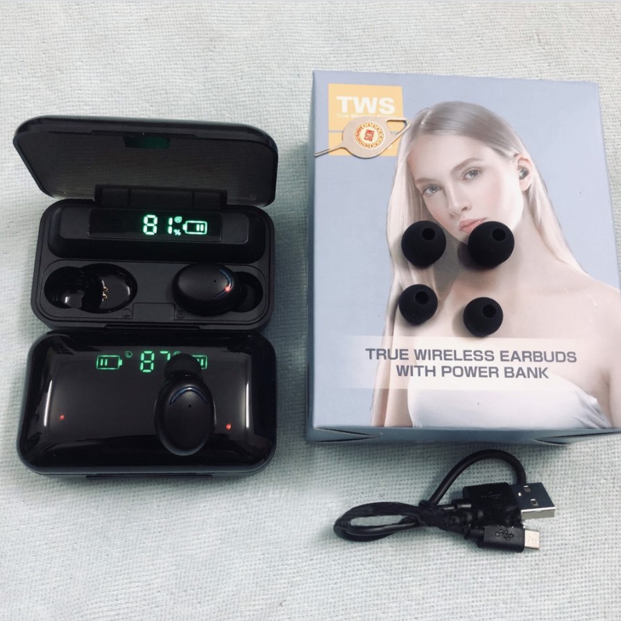 Tai Nghe Không Dây F9 Pro Hàng Chính Hãng Chất Lượng Cao Âm Thanh Cực Đỉnh Kháng Nước Khử Ồn Cách Âm [Full Box]