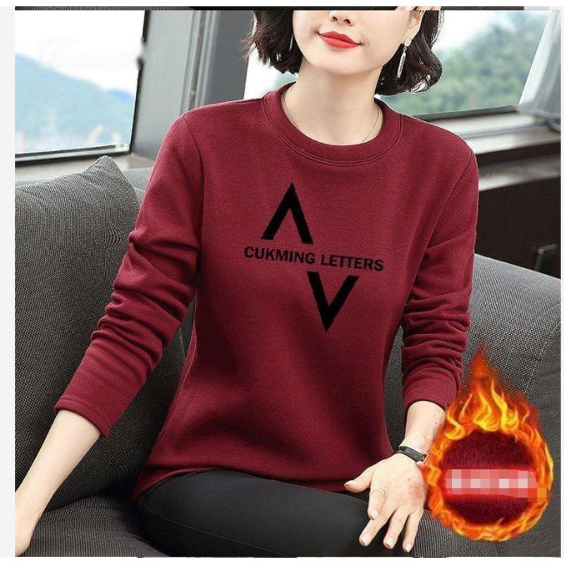 Áo thun tay dài thời trang cho phụ nữ trung niên