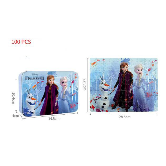 Bộ Đồ Chơi Ghép Hình 60 Mảnh Gỗ Chủ Đề Phim Frozen