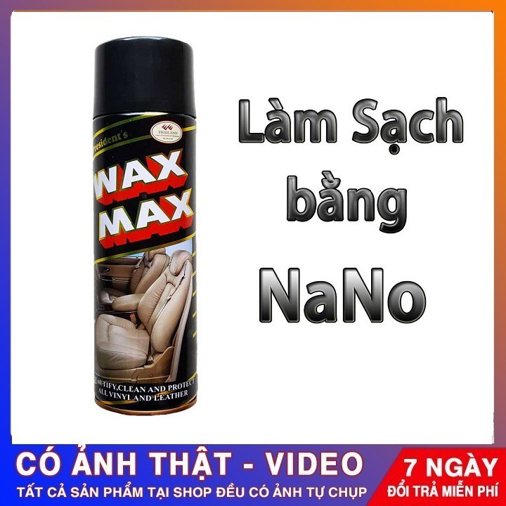 Bình Xịt Bóng Nội Thất Ô Tô 𝐅𝐑𝐄𝐄 𝐒𝐇𝐈𝐏  Bình Xịt Taplo -Ghế Da WAXMAX Hàng Chính Hãng !