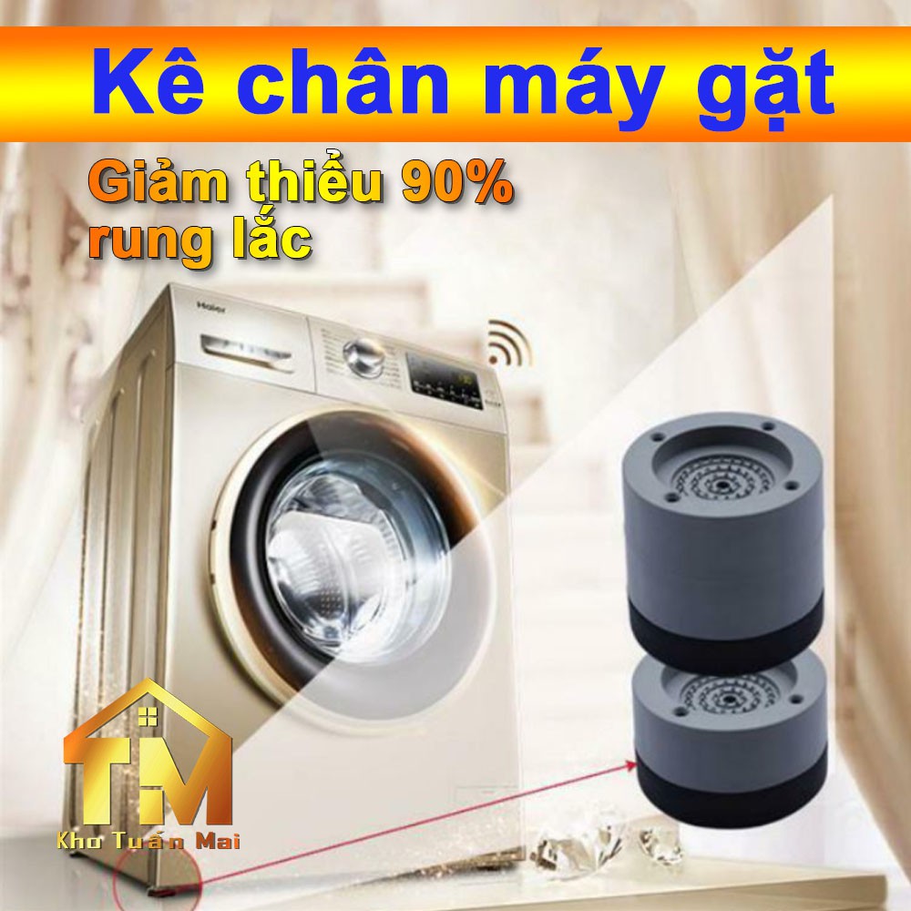 Kê chân máy giặt COMBO 4 Giá đỡ Kệ máy giặt tủ lạnh chống rung chống trơn trượt bọc chân bàn ghế