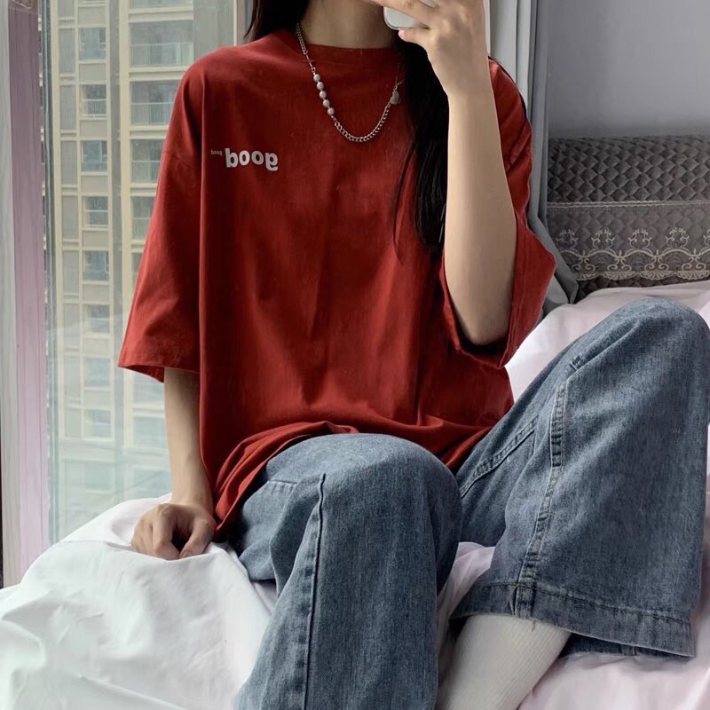 [Rẻ vô địch] Áo thun cotton tay lỡ dáng rộng unisex Good freesize từ 38-65kg