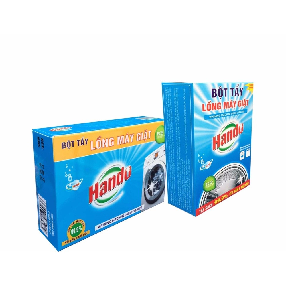 Hộp 2 gói tẩy lồng máy giặt Hando siêu sạch thế hệ mới TI681