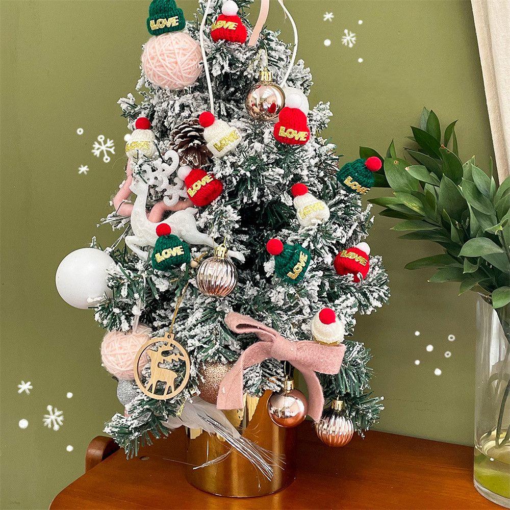 Rosegoods1 Mũ Len Giáng Sinh mini Hình Kẹo Mút Trang Trí Chai Rượu Cho Trẻ Em