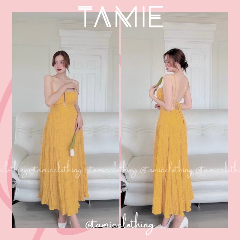 Đầm Maxi Dây mảnh Hở lưng Khoét ngực TAMIEclothing | BigBuy360 - bigbuy360.vn