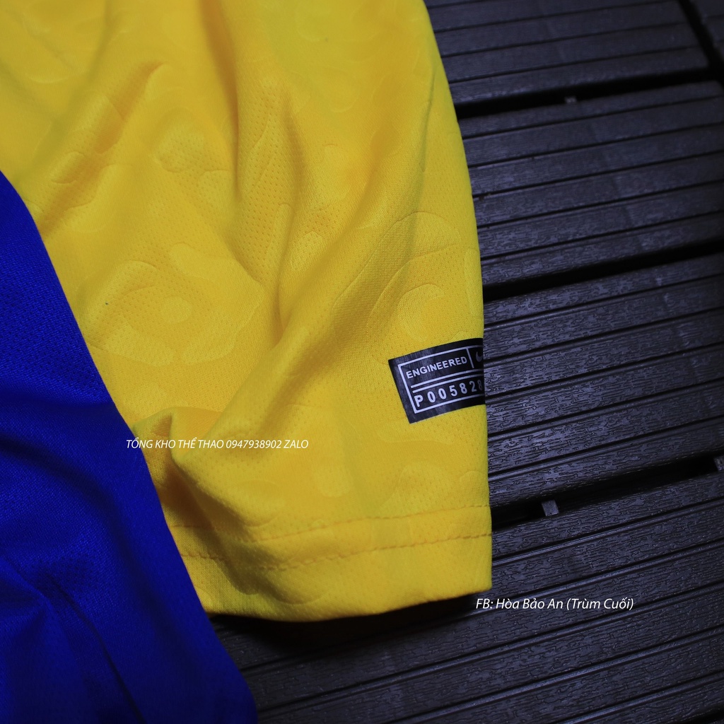 Bộ Quần Áo Bóng Đá Đội Tuyển Brazil Sân Nhà Màu Vàng Quần Xanh WC 2023 - Áo Đá Banh Brazil 2023 Chuẩn thái cao cấp