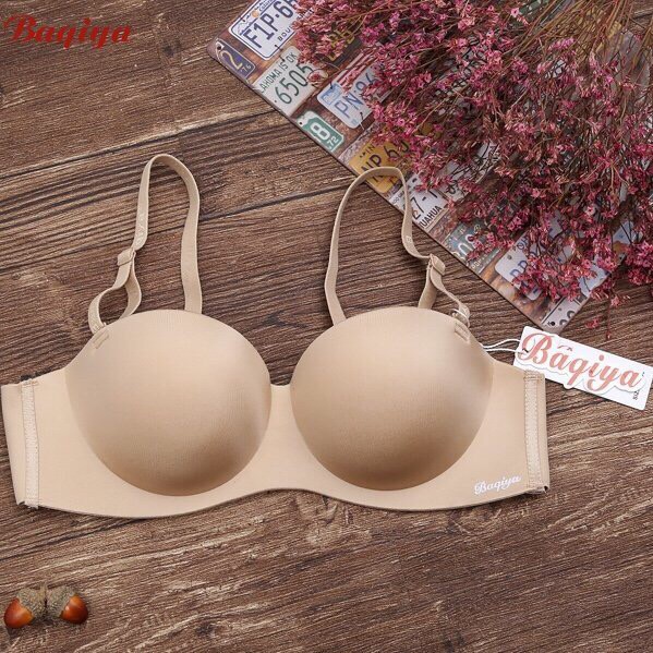 Áo ngực Baqiya không gọng cúp ngang siêu nâng đẩy