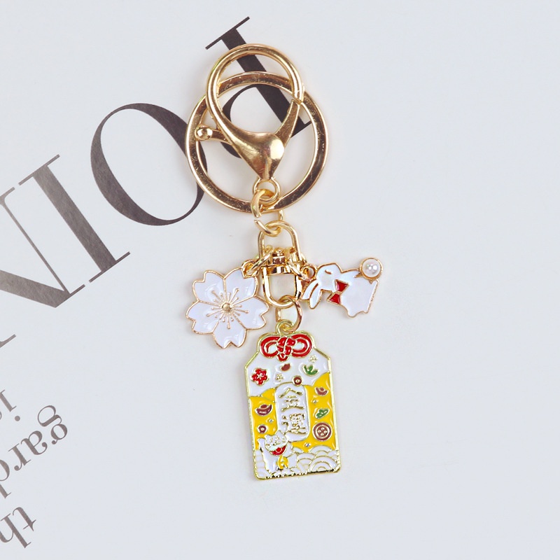 Móc khóa hình thỏ phong cách retro Nhật Bản 30