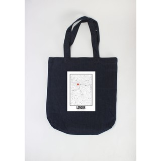 Túi tote unisex in hình London-Love City Project