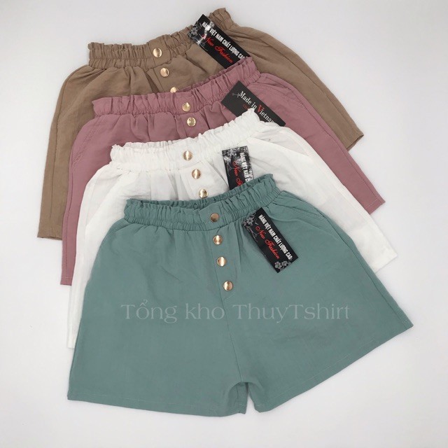 QUẦN SHORT NỮ 💖FREESHIP EXTRA💖✔️ẢNH+VIDEO THẬT✔️ Nhiều màu có đính hàng khuy dọc,freesize♥ ️ | BigBuy360 - bigbuy360.vn