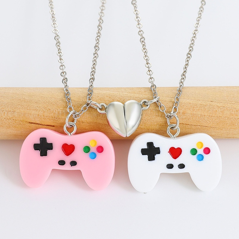 1 Cặp Vòng cổ Mặt Máy Chơi Game Cầm Tay Phong Cách Hip Hop Đường Phố