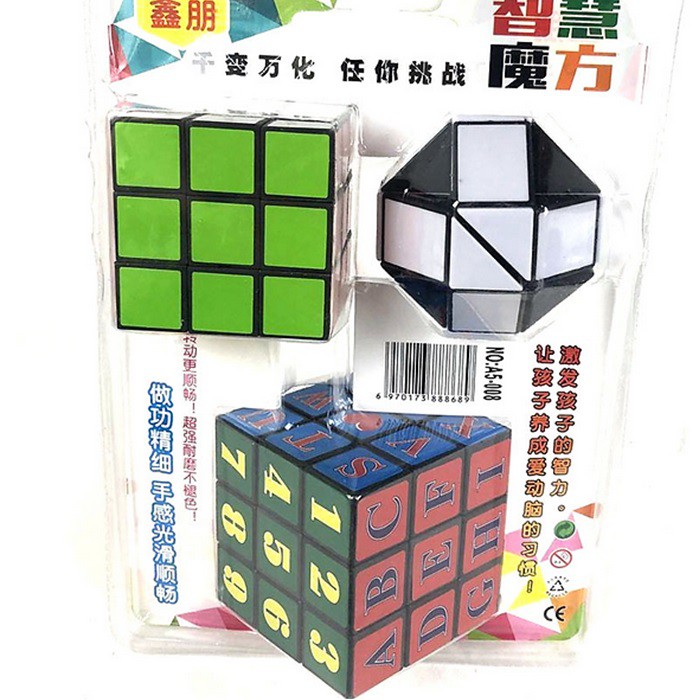 combo 3 rubik tròn vuông