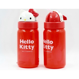 Bình nước vòi hút Skater hình Hello Kitty 350ml