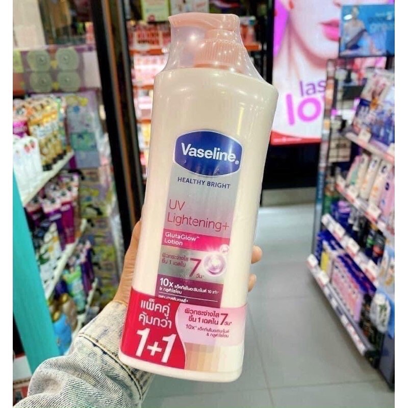 Vaseline 10x Healthy White UV Lightening ++ gluta glow Lotion 380ml