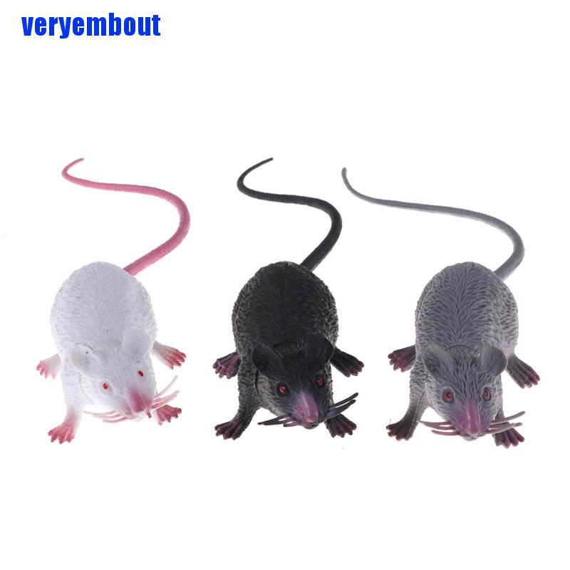 Chuột nhựa giả dùng trang trí halloween độc đáo vui nhộn