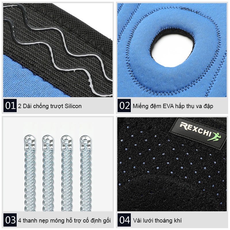 Bó Gối Bảo Vệ Khớp Băng Quấn Gối Chơi Thể Thao Đai Bảo Vệ Gối Tập Gym Chuyên Nghiệp BO17