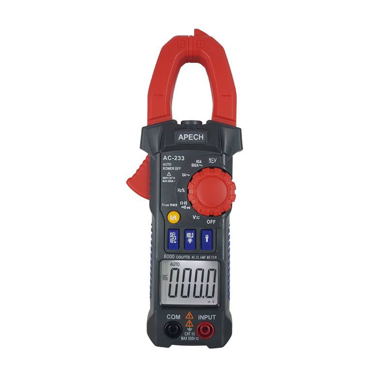 Ampe kìm, kìm kẹp đo dòng AC Apech AC-233 ( 600A ), TrueRMS giá rẻ