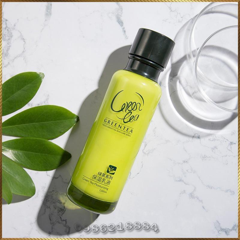 Sữa dưỡng da chiết xuất trà xanh Laikou Green Tea Moisturizing Lotion dưỡng ẩm kiềm dầu chống lão hóa L3014