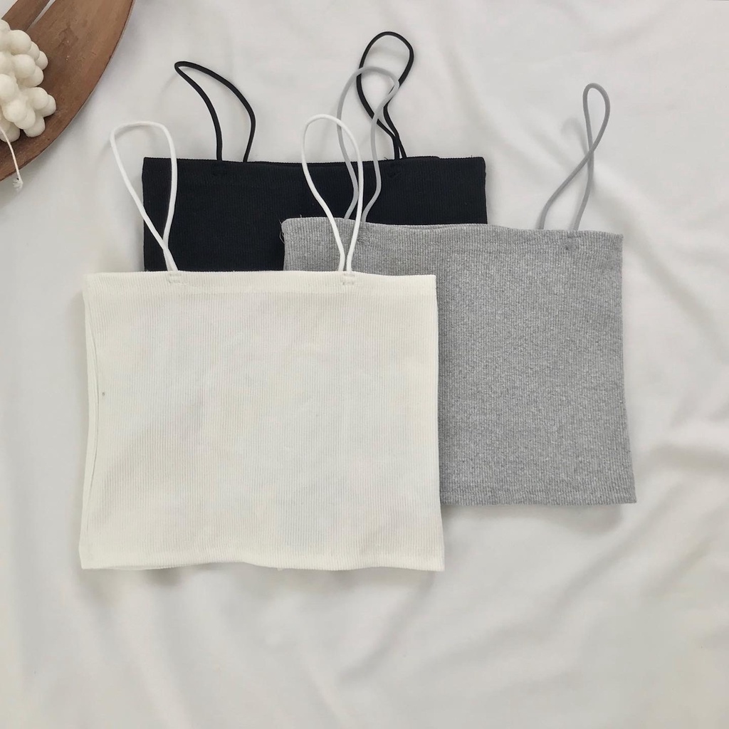 Áo 2 Dây Croptop JEM CLOSET Vải Thun Co Giãn 4 Chiều Thỏa Mái Ôm Body MISY 10279