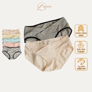 Set 5 quần lót bầu cotton L'amme mát nhẹ, thoáng khí, co giãn tốt cho các mẹ bầu