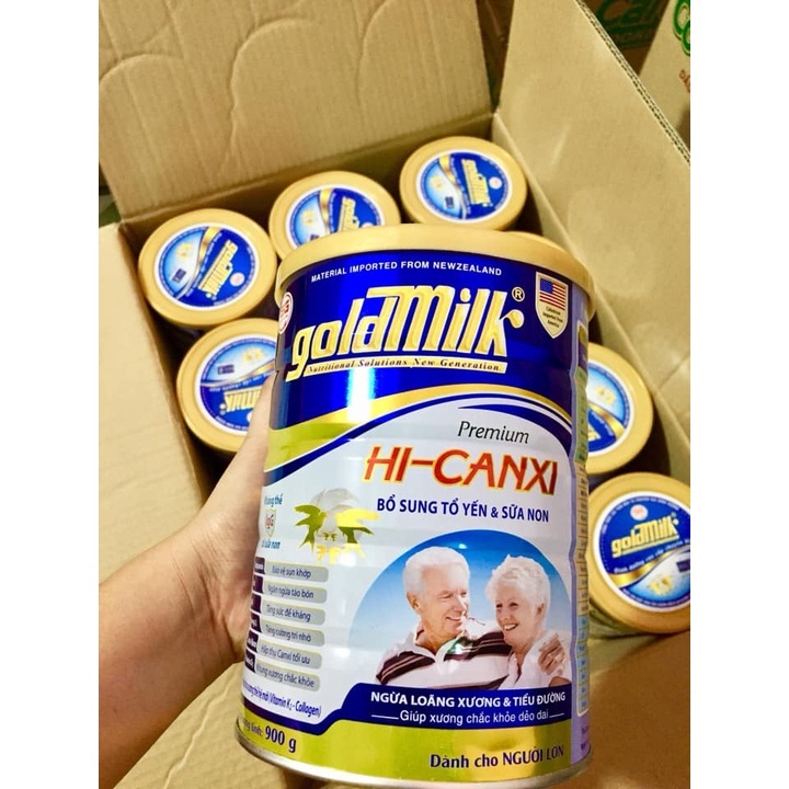 Sữa GoldMilk Hi-Canxi – hộp 900G HSD 2024