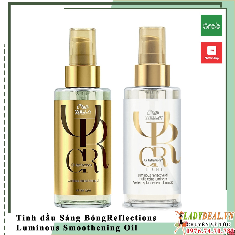Wella - Tinh Dầu Wella Oil Giúp Tóc Mềm Mượt, Sáng Bóng, Cho Mọi Loại Tóc Reflections Luminous Smoothening Oil 100ml