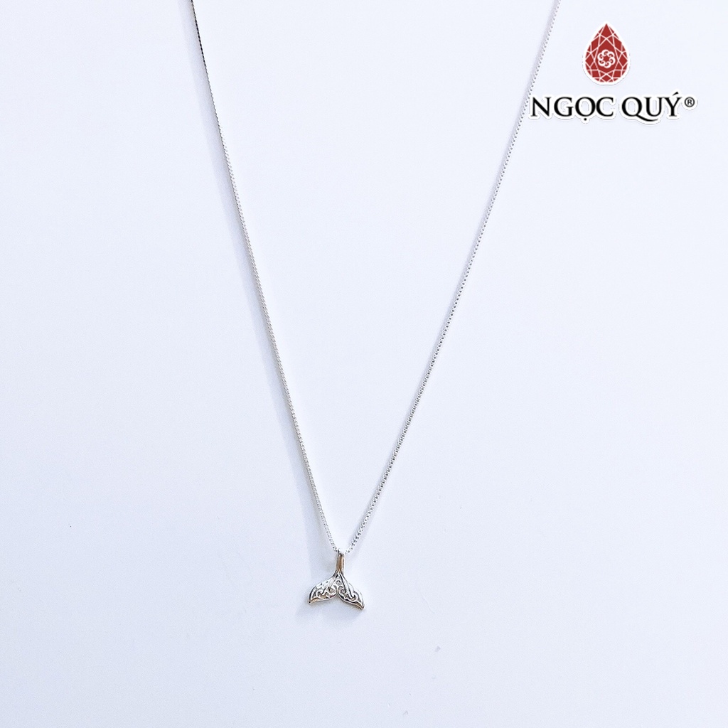 Dây chuyền bạc mặt đuôi cá - Ngọc Quý