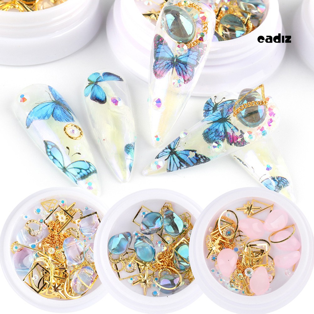 [Hàng mới về] Hộp hình dán trang trí móng tay nghệ thuật dễ thương