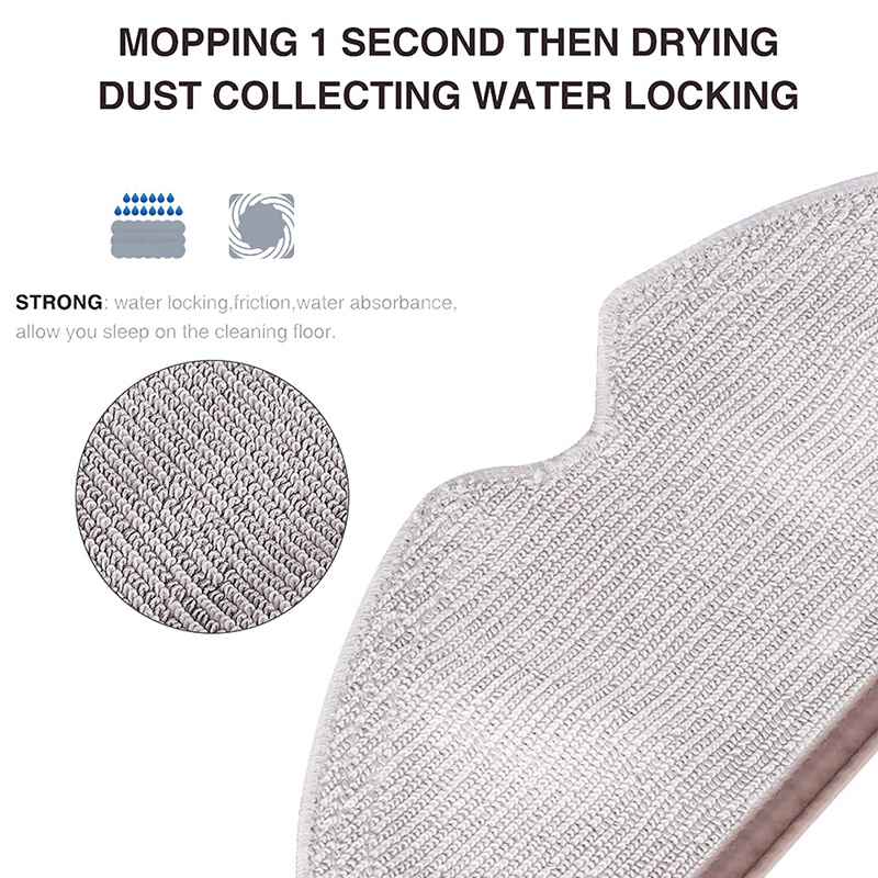 Set 5 Tấm Vải Lau Dành Cho Máy Hút Bụi Xiaomi Roborock S5 MAX S50 S55 Roborock S6 S6 MAXV