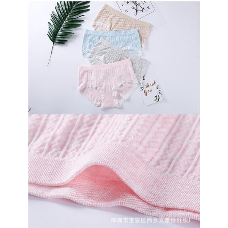 (Giá huỷ diệt) Hộp 5 quần lót nữ xuất nhật kháng khuẩn, quần lót muji, quần lót cotton | BigBuy360 - bigbuy360.vn
