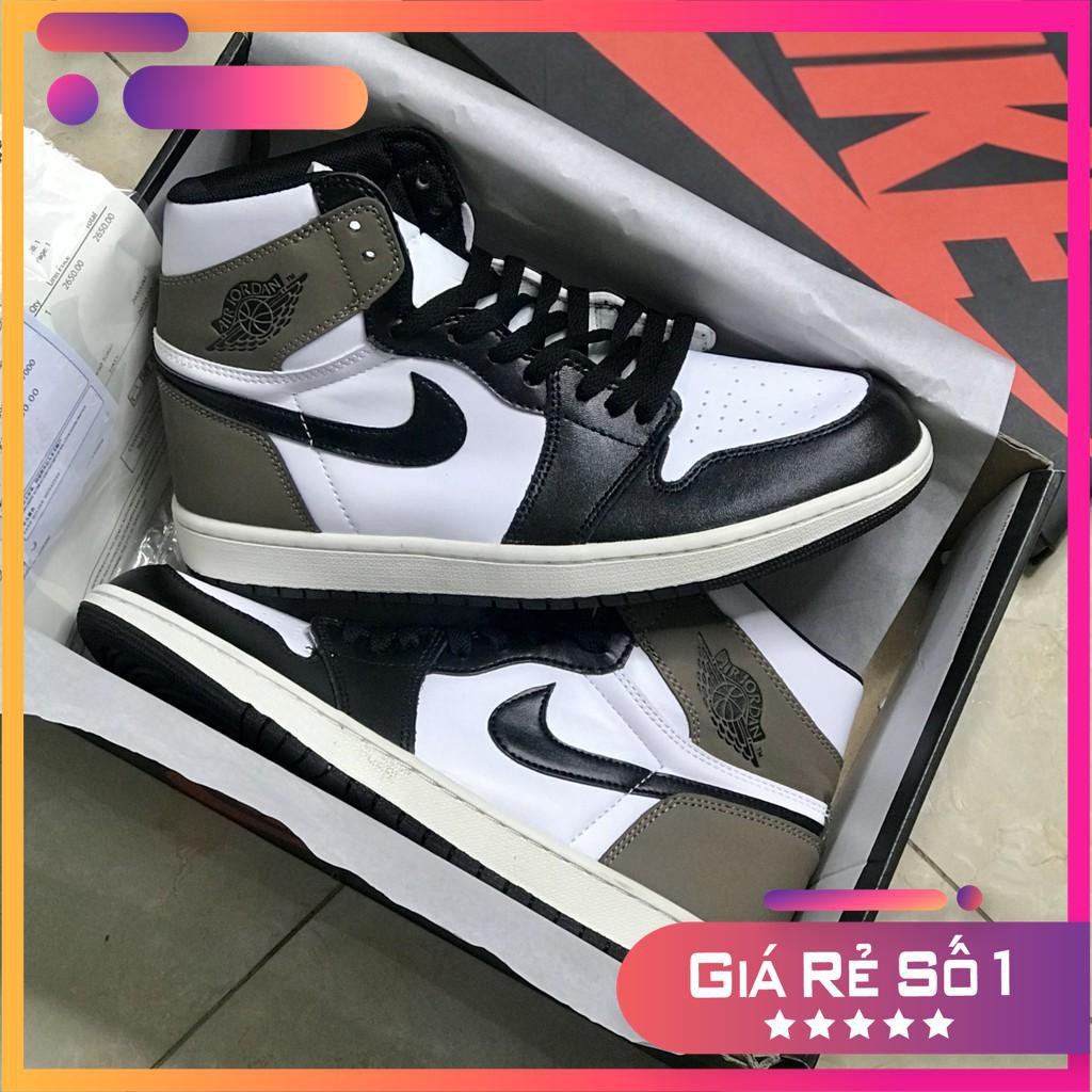 {Flash Sale 10.10} Giày bóng rổ jordan 1 darkmocha hàng cao cấp, giày sneaker jd1 freeship