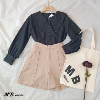 Quần shorst túi mổ cạp cao thời trang