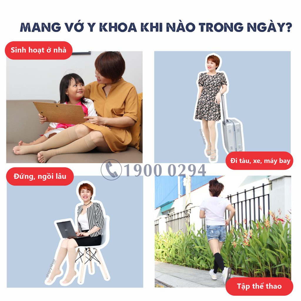 Vớ Y Khoa JOBST Relief Đùi, Màu Da, Hở Ngón, Suy Giãn Tĩnh Mạch, Áp Lực 20-30mmHg