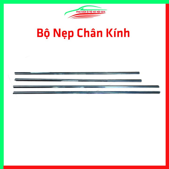 Bộ nẹp viền chân kính cong kính Chevrolet Cruze 2012-2018 Inox sáng bóng chuẩn form xe
