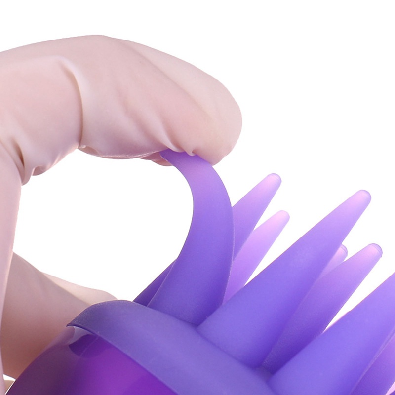 Bàn Chải Silicone Massage Da Đầu Khi Gội Đầu