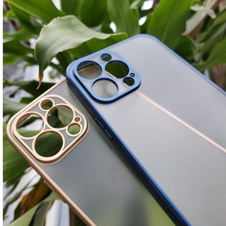 Ốp lưng nhám KST iPhone 13, 13 Pro, 13 pro Max Viền Xi màu siêu đẹp, chống vân tay