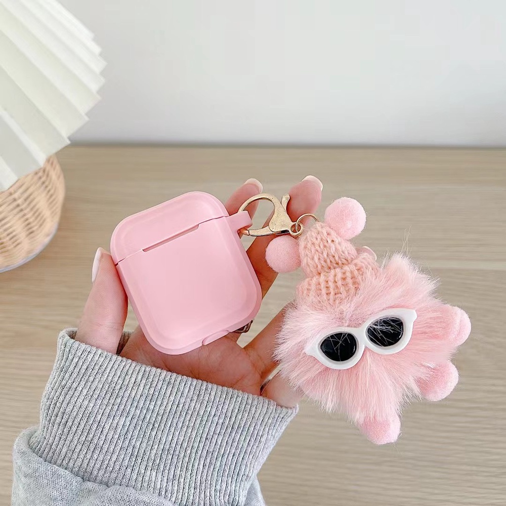 Vỏ bọc hộp đựng tai nghe chất liệu TPU hình quái vật dễ thương cho airpods 1/2 pro